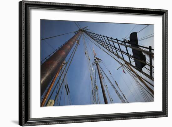 Massachusetts, Cape Ann, Annual Schooner Festival, Schooner Rigging-Walter Bibikow-Framed Photographic Print