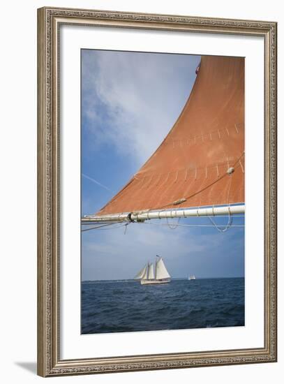 Massachusetts, Cape Ann, Annual Schooner Festival, Schooner Rigging-Walter Bibikow-Framed Photographic Print