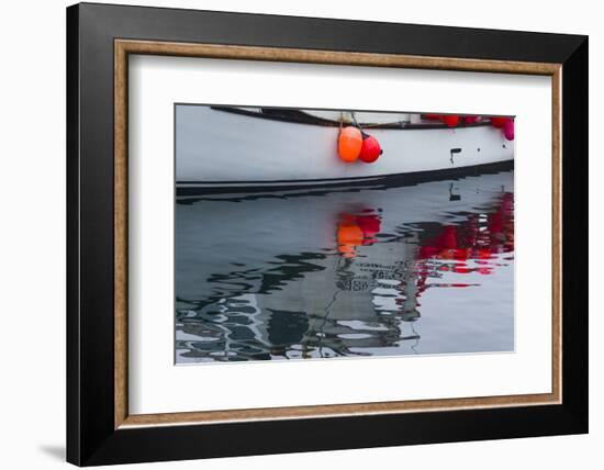 Massachusetts, Cape Ann, Rockport, Granite Pier, Lobster Boats-Walter Bibikow-Framed Photographic Print