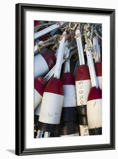 Massachusetts, Cape Ann, Rockport, Lobster Buoys-Walter Bibikow-Framed Photographic Print