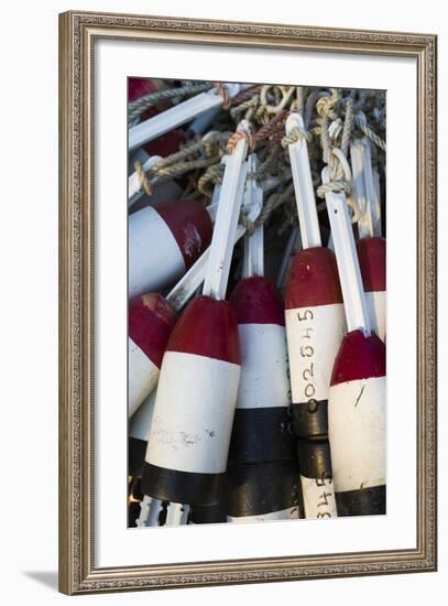 Massachusetts, Cape Ann, Rockport, Lobster Buoys-Walter Bibikow-Framed Photographic Print