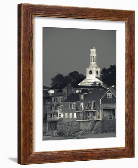 Massachusetts, Cape Ann, Rockport, Town View from Front Beach, USA-Walter Bibikow-Framed Photographic Print