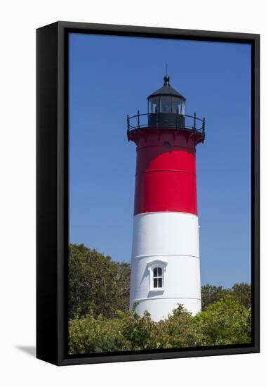 Massachusetts, Cape Cod, Eastham, Nauset Light, Lighthouse-Walter Bibikow-Framed Premier Image Canvas