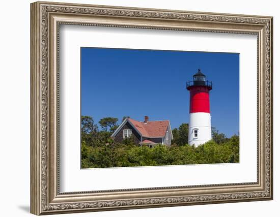 Massachusetts, Cape Cod, Eastham, Nauset Light, Lighthouse-Walter Bibikow-Framed Photographic Print