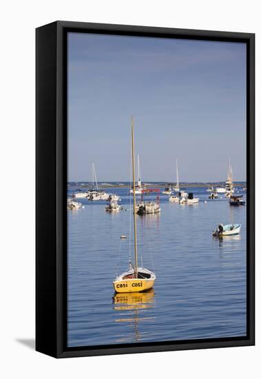 Massachusetts, Cape Cod, Provincetown, the West End, Boats-Walter Bibikow-Framed Premier Image Canvas