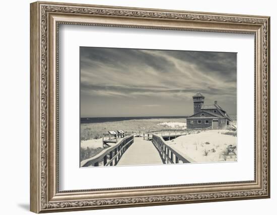 Massachusetts, Cape Cod, Race Point, Old Harbor Life Saving Station-Walter Bibikow-Framed Photographic Print