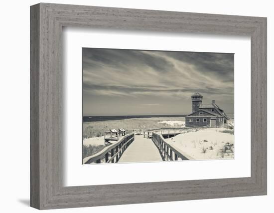 Massachusetts, Cape Cod, Race Point, Old Harbor Life Saving Station-Walter Bibikow-Framed Photographic Print