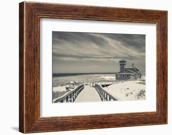 Massachusetts, Cape Cod, Race Point, Old Harbor Life Saving Station-Walter Bibikow-Framed Photographic Print