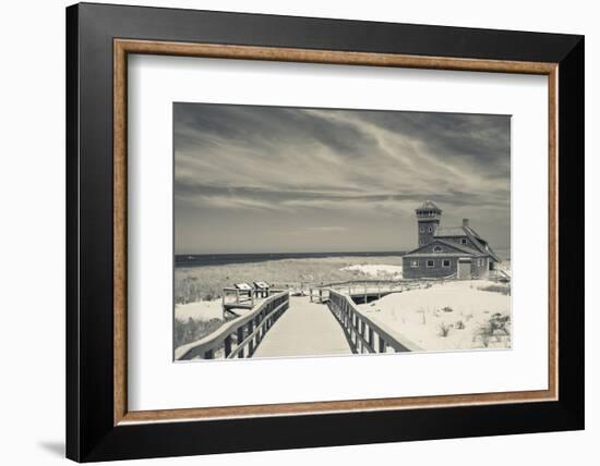 Massachusetts, Cape Cod, Race Point, Old Harbor Life Saving Station-Walter Bibikow-Framed Photographic Print