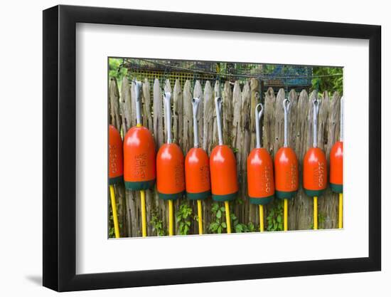 Massachusetts, Gloucester, Annisquam, Lobster Buoys-Walter Bibikow-Framed Photographic Print