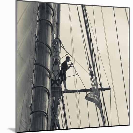 Massachusetts, Gloucester, Schooner Festival, Sailing Ship Lookout-Walter Bibikow-Mounted Photographic Print