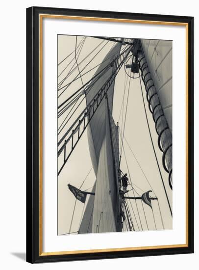 Massachusetts, Gloucester, Schooner Festival, Sailing Ship Lookout-Walter Bibikow-Framed Photographic Print