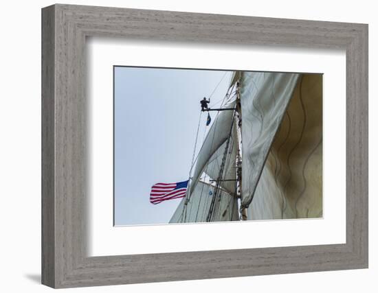 Massachusetts, Gloucester, Schooner Festival, Sailing Ship Lookout-Walter Bibikow-Framed Photographic Print