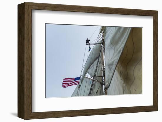 Massachusetts, Gloucester, Schooner Festival, Sailing Ship Lookout-Walter Bibikow-Framed Photographic Print