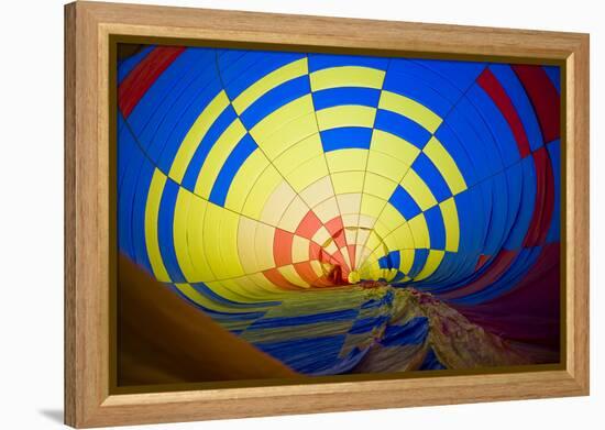 Massachusetts, Hudson, Ballon Festival, Hot Air Balloon Interior-Walter Bibikow-Framed Premier Image Canvas
