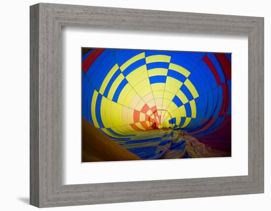 Massachusetts, Hudson, Ballon Festival, Hot Air Balloon Interior-Walter Bibikow-Framed Photographic Print