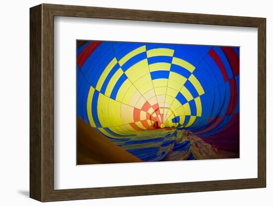 Massachusetts, Hudson, Ballon Festival, Hot Air Balloon Interior-Walter Bibikow-Framed Photographic Print