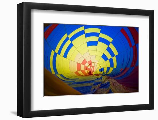 Massachusetts, Hudson, Ballon Festival, Hot Air Balloon Interior-Walter Bibikow-Framed Photographic Print