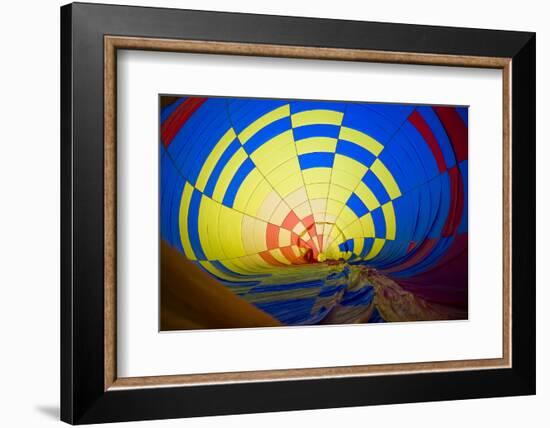 Massachusetts, Hudson, Ballon Festival, Hot Air Balloon Interior-Walter Bibikow-Framed Photographic Print