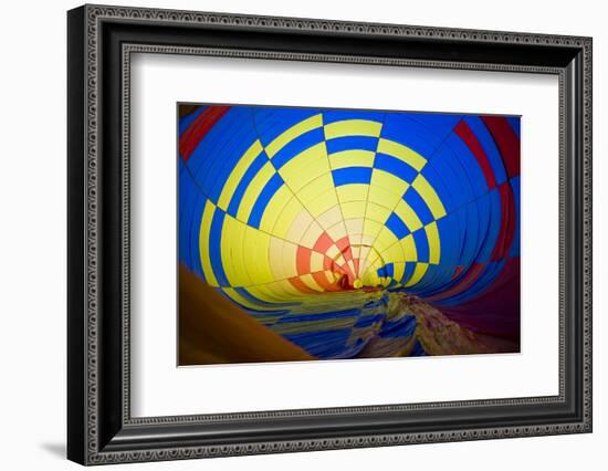 Massachusetts, Hudson, Ballon Festival, Hot Air Balloon Interior-Walter Bibikow-Framed Photographic Print