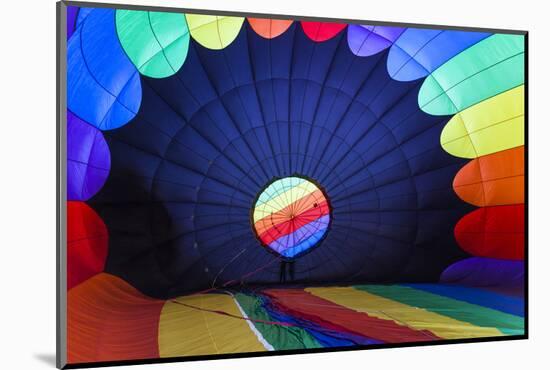 Massachusetts, Hudson, Ballon Festival, Hot Air Balloon Interior-Walter Bibikow-Mounted Photographic Print