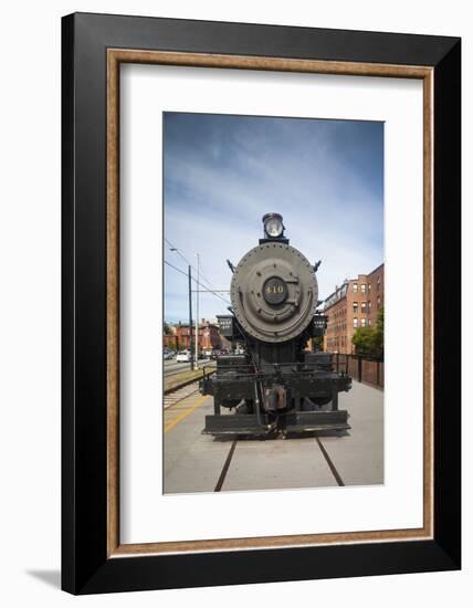 Massachusetts, Lowell, Lowell National Historic Park, Railroad Exhibit-Walter Bibikow-Framed Photographic Print