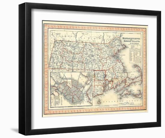 Massachusetts, Rhode Island, c.1846-Henry S^ Tanner-Framed Art Print