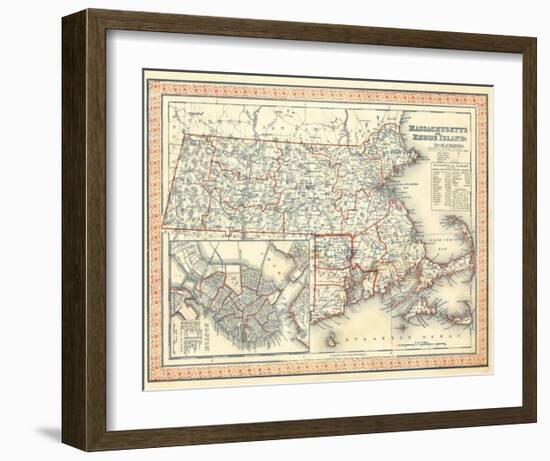 Massachusetts, Rhode Island, c.1846-Henry S^ Tanner-Framed Art Print