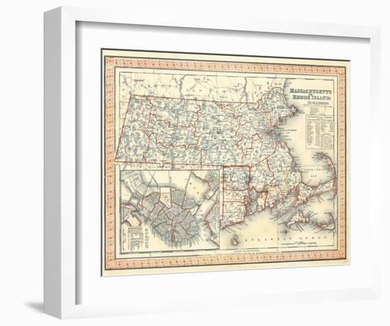 Massachusetts, Rhode Island, c.1846-Henry S^ Tanner-Framed Art Print