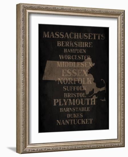 Massachusetts Silo-Jace Grey-Framed Art Print