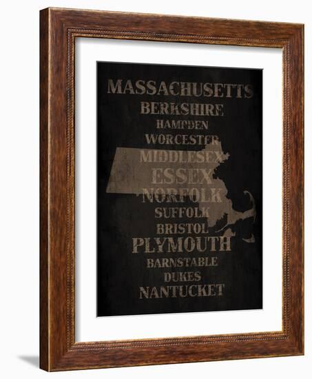 Massachusetts Silo-Jace Grey-Framed Art Print