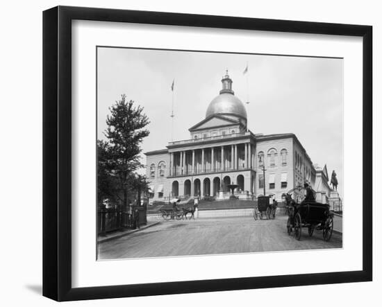 Massachusetts State Capitol Building-null-Framed Photographic Print