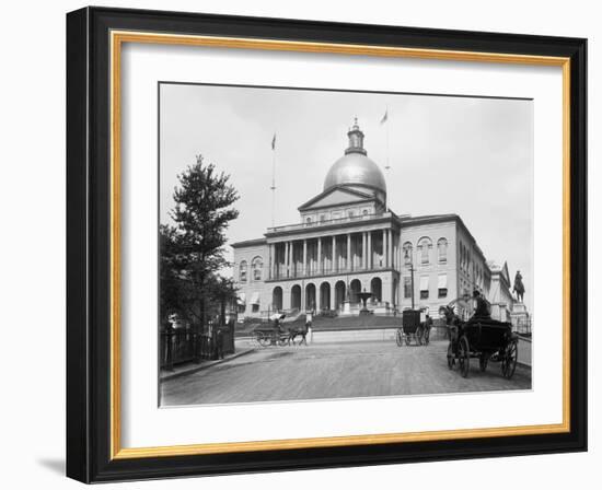 Massachusetts State Capitol Building-null-Framed Photographic Print