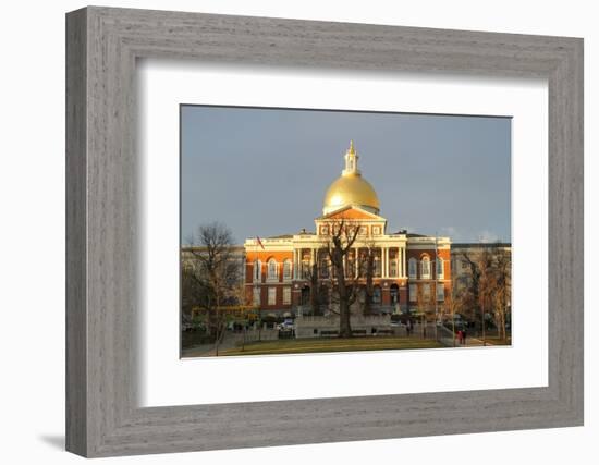 Massachusetts State House, Boston, Massachusetts, USA-Susan Pease-Framed Photographic Print