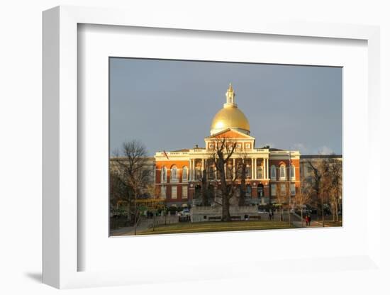Massachusetts State House, Boston, Massachusetts, USA-Susan Pease-Framed Photographic Print