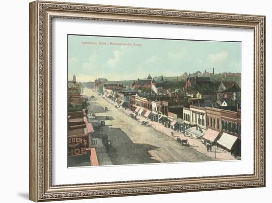 Massachusetts Street, Lawrence, Kansas-null-Framed Art Print