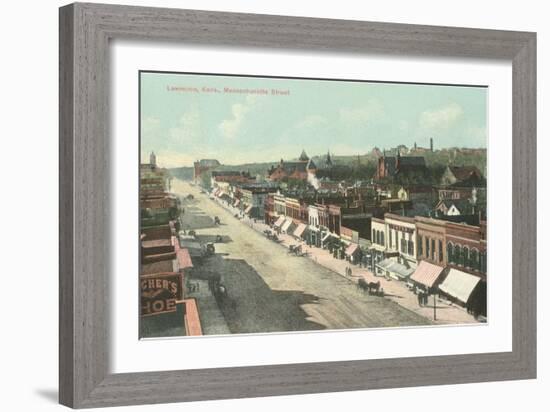 Massachusetts Street, Lawrence, Kansas-null-Framed Art Print