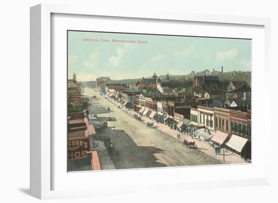 Massachusetts Street, Lawrence, Kansas-null-Framed Art Print