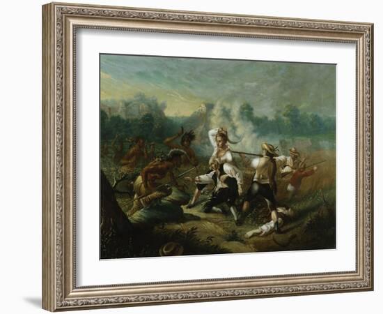 Massacre at Wyoming Valley-Eugène Boudin-Framed Giclee Print