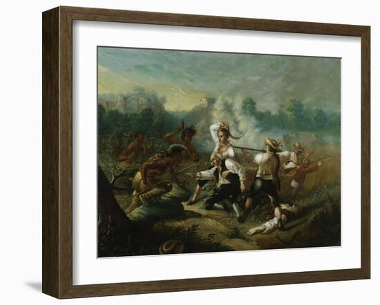 Massacre at Wyoming Valley-Eugène Boudin-Framed Giclee Print