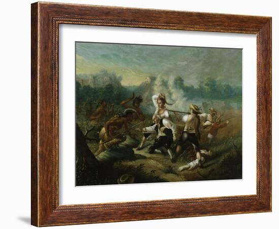 Massacre at Wyoming Valley-Eugène Boudin-Framed Giclee Print