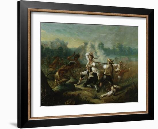 Massacre at Wyoming Valley-Eugène Boudin-Framed Giclee Print