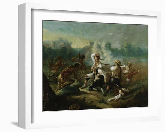 Massacre at Wyoming Valley-Eugène Boudin-Framed Giclee Print