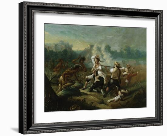 Massacre at Wyoming Valley-Eugène Boudin-Framed Giclee Print