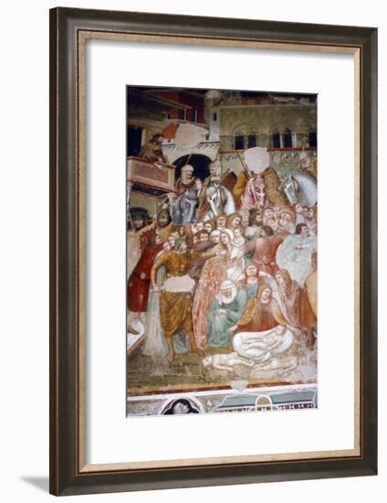 Massacre of the Innocents, Fresco in church of Santi Agostino, Siena, 1482-Matteo di Giovanni-Framed Giclee Print