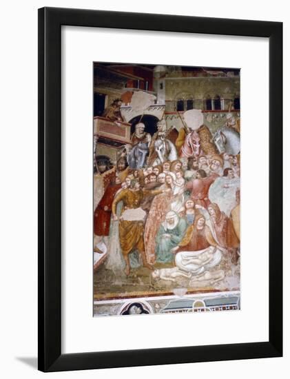 Massacre of the Innocents, Fresco in church of Santi Agostino, Siena, 1482-Matteo di Giovanni-Framed Giclee Print