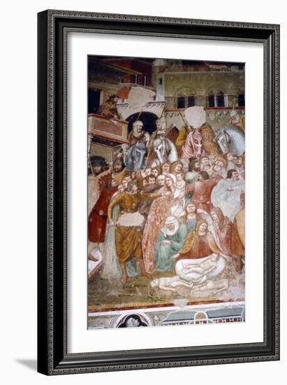 Massacre of the Innocents, Fresco in church of Santi Agostino, Siena, 1482-Matteo di Giovanni-Framed Giclee Print