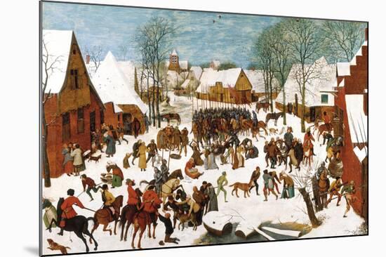 Massacre of the Innocents-Pieter Bruegel the Elder-Mounted Premium Giclee Print