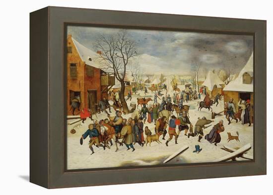 Massacre of the Innocents-Pieter Brueghel the Younger-Framed Premier Image Canvas