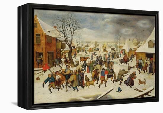 Massacre of the Innocents-Pieter Brueghel the Younger-Framed Premier Image Canvas